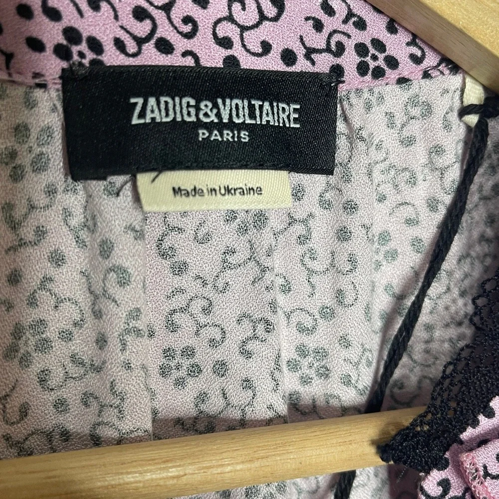 Zadig & Voltaire Ruskie Goa Maxi Dress Blossom Size L NWT - Picture 7 of 12